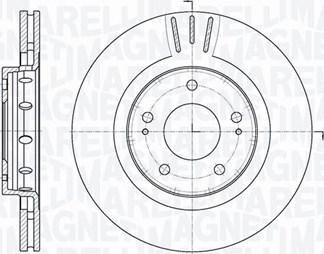 Magneti Marelli 361302040574 - Тормозной диск unicars.by