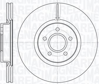 Magneti Marelli 361302040570 - Тормозной диск unicars.by