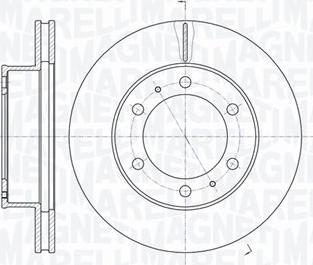 Magneti Marelli 361302040646 - Тормозной диск unicars.by