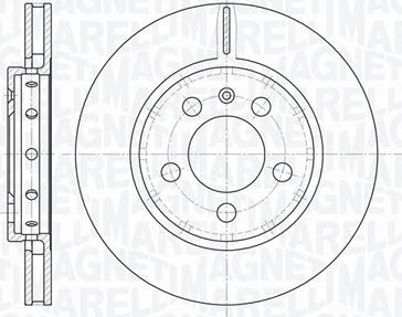 Magneti Marelli 361302040669 - Тормозной диск unicars.by