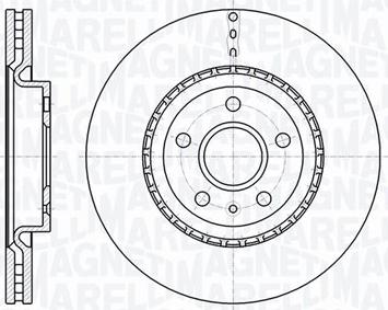 Magneti Marelli 361302040612 - Тормозной диск unicars.by