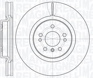 Magneti Marelli 361302040628 - Тормозной диск unicars.by