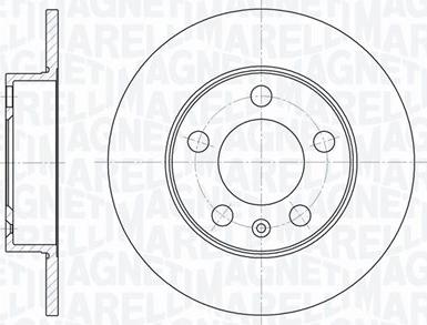 Magneti Marelli 361302040677 - Тормозной диск unicars.by