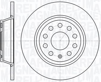 Magneti Marelli 361302040195 - Тормозной диск unicars.by