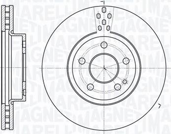 Magneti Marelli 361302040196 - Тормозной диск unicars.by