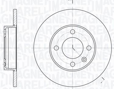 Magneti Marelli 361302040197 - Тормозной диск unicars.by