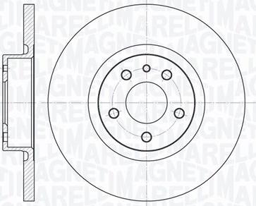 Magneti Marelli 361302040145 - Тормозной диск unicars.by