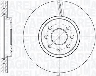 Magneti Marelli 361302040156 - Тормозной диск unicars.by