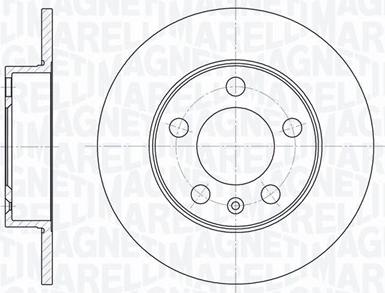 Magneti Marelli 361302040151 - Тормозной диск unicars.by