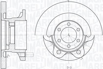 Magneti Marelli 361302040157 - Тормозной диск unicars.by