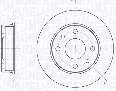 Magneti Marelli 361302040169 - Тормозной диск unicars.by