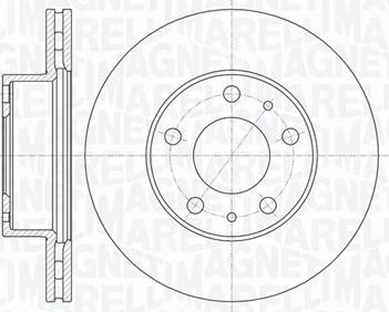 Magneti Marelli 361302040168 - Тормозной диск unicars.by