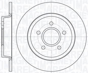 Magneti Marelli 361302040109 - Тормозной диск unicars.by