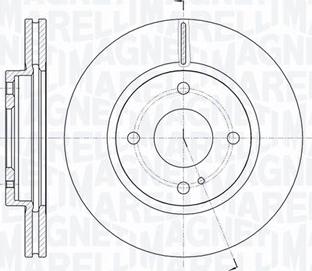 Magneti Marelli 361302040108 - Тормозной диск unicars.by