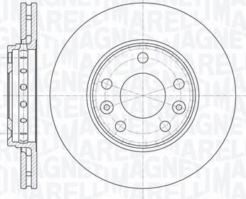 Magneti Marelli 361302040110 - Тормозной диск unicars.by