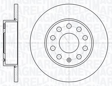 Magneti Marelli 361302040117 - Тормозной диск unicars.by