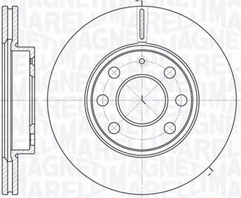 Magneti Marelli 361302040184 - Тормозной диск unicars.by