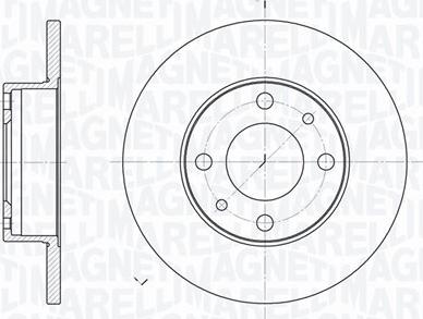 Magneti Marelli 361302040181 - Тормозной диск unicars.by