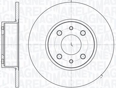 Magneti Marelli 361302040187 - Тормозной диск unicars.by