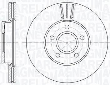 Magneti Marelli 361302040136 - Тормозной диск unicars.by