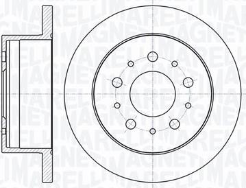 Magneti Marelli 361302040133 - Тормозной диск unicars.by