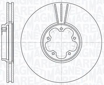 Magneti Marelli 361302040170 - Тормозной диск unicars.by