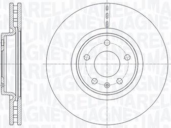 Magneti Marelli 361302040805 - Тормозной диск unicars.by