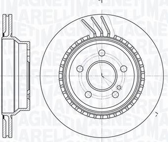 Magneti Marelli 361302040812 - Тормозной диск unicars.by