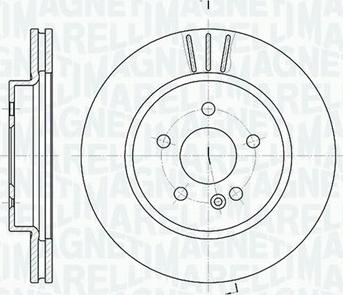 Magneti Marelli 361302040396 - Тормозной диск unicars.by