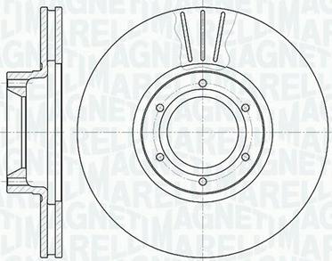 Magneti Marelli 361302040390 - Тормозной диск unicars.by