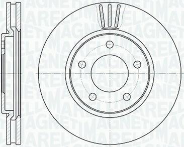 Magneti Marelli 361302040306 - Тормозной диск unicars.by