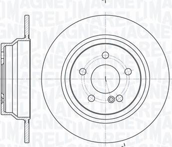 Magneti Marelli 361302040301 - Тормозной диск unicars.by