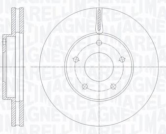 Magneti Marelli 361302040314 - Тормозной диск unicars.by