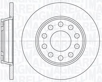 Magneti Marelli 361302040313 - Тормозной диск unicars.by