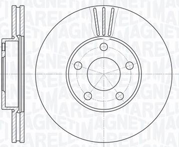 Magneti Marelli 361302040380 - Тормозной диск unicars.by