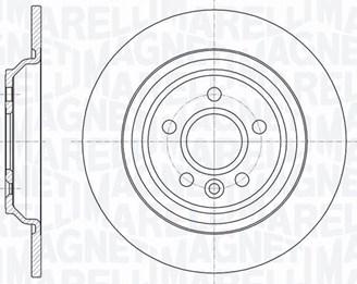 Magneti Marelli 361302040335 - Тормозной диск unicars.by