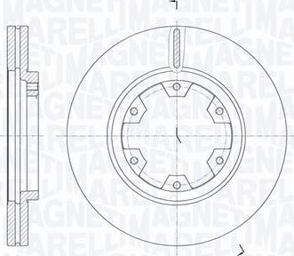 Magneti Marelli 361302040332 - Тормозной диск unicars.by