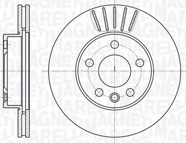 Magneti Marelli 361302040324 - Тормозной диск unicars.by