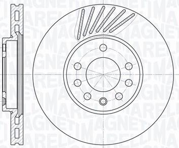 Magneti Marelli 361302040322 - Тормозной диск unicars.by