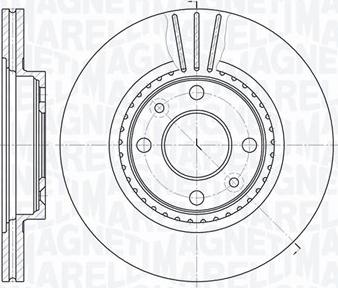 Magneti Marelli 361302040240 - Тормозной диск unicars.by