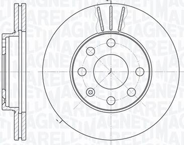 Magneti Marelli 361302040264 - Тормозной диск unicars.by