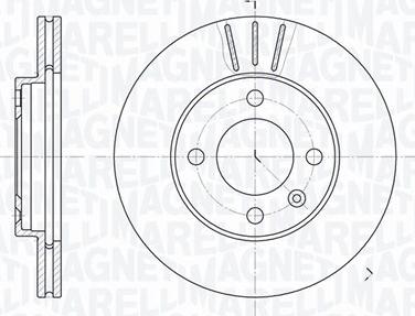 Magneti Marelli 361302040268 - Тормозной диск unicars.by