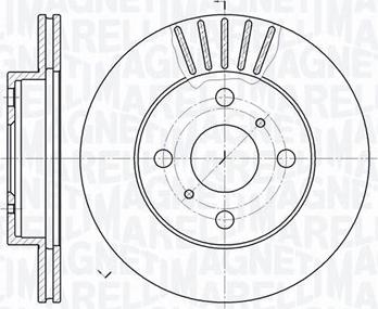 Magneti Marelli 361302040204 - Тормозной диск unicars.by