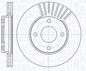 Magneti Marelli 361302040206 - Тормозной диск unicars.by