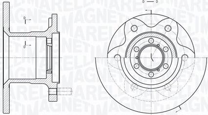 Magneti Marelli 361302040219 - Тормозной диск unicars.by