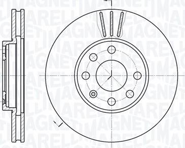 Magneti Marelli 361302040212 - Тормозной диск unicars.by