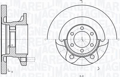 Magneti Marelli 361302040289 - Тормозной диск unicars.by