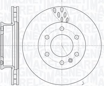 Magneti Marelli 361302040280 - Тормозной диск unicars.by