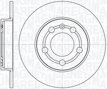 Magneti Marelli 361302040283 - Тормозной диск unicars.by