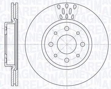 Magneti Marelli 361302040234 - Тормозной диск unicars.by